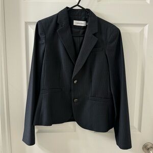 Calvin Klein Charcoal with light pinstripe Blazer - 6